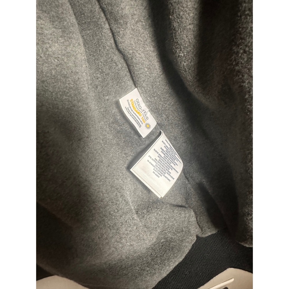 Lands' End Mens XXL Black Squall Jacket Fleece Lined‎ Bomber Windbreaker Coat - Picture 4 of 4